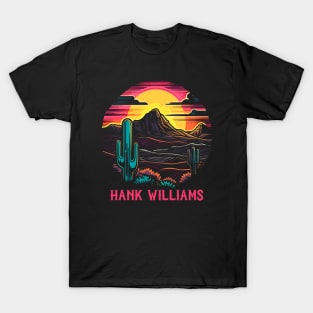 Hank Williams  / Retro Style Country Fan Design T-Shirt